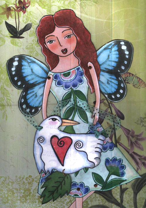 butterfly fairy paper-doll